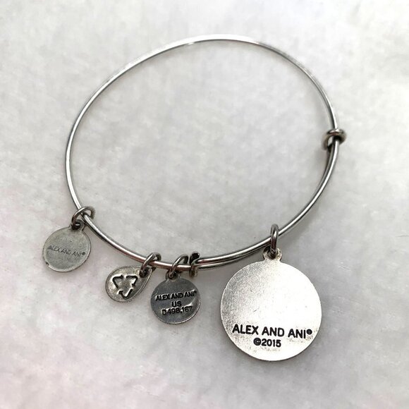 Alex and Ani Path of Life Charm Bracelet 2015 - Silver, Expands 2"- 3.5" - Picture 2 of 3